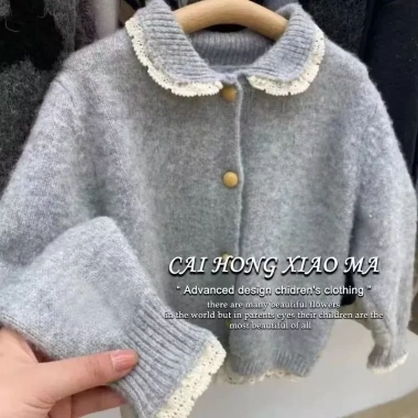 Áo len dệt kim ren ngọt ngào cho bé gái mùa xuân - Thời trang trẻ em chỉ 470k 8 Áo len dệt kim ren ngọt ngào cho bé gái mùa xuân - Thời trang trẻ em chỉ 470k 8