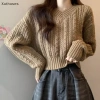 Áo Len Dệt Kim Retro Cổ V Tay Dài - Siêu êm, Giá chỉ 154.300₫, Giảm tới 20%