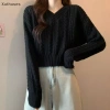 Áo Len Dệt Kim Retro Cổ V Tay Dài - Siêu êm, Giá chỉ 154.300₫, Giảm tới 20% 4