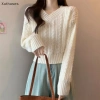 Áo Len Dệt Kim Retro Cổ V Tay Dài - Siêu êm, Giá chỉ 154.300₫, Giảm tới 20% 9