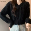 Áo Len Dệt Kim Retro Cổ V Tay Dài - Siêu êm, Giá chỉ 154.300₫, Giảm tới 20% 10