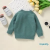 Áo len dệt kim trẻ em mùa thu đông ấm áp dài tay cổ tròn màu trơn - Giá 206.280 VND giảm từ 255.787 VND 3