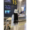 Áo len dệt kim xanh có dây kéo và mũ trùm đầu Preppy mùa hè - Giá chỉ 109.296 VND 9