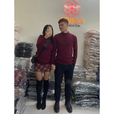 Áo len đôi nam nữ mùa đông màu đỏ Giáng sinh Tết Sweater Couple ABABA 5p-1.920 giảm 200k 3