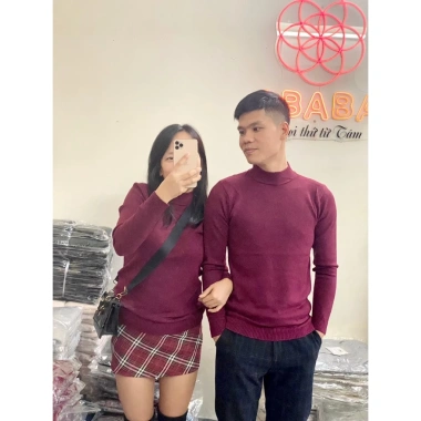 Áo len đôi nam nữ mùa đông màu đỏ Giáng sinh Tết Sweater Couple ABABA 5p-1.920 giảm 200k 5