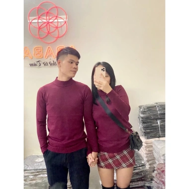 Áo len đôi nam nữ mùa đông màu đỏ Giáng sinh Tết Sweater Couple ABABA 5p-1.920 giảm 200k 6