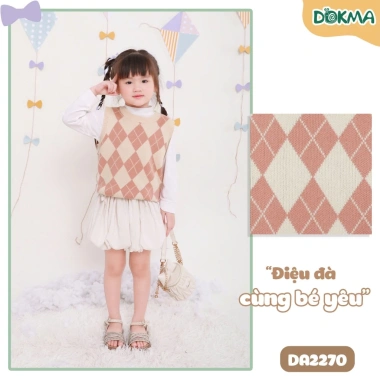 Áo Len Ghile Dệt Kim Sợi Thừng Bé Dokma DA1.642/DA2.270 Giá 189k - Thời Trang 11-22kg