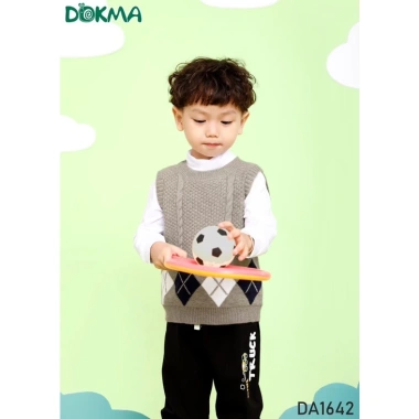Áo Len Ghile Dệt Kim Sợi Thừng Bé Dokma DA1.642/DA2.270 Giá 189k - Thời Trang 11-22kg