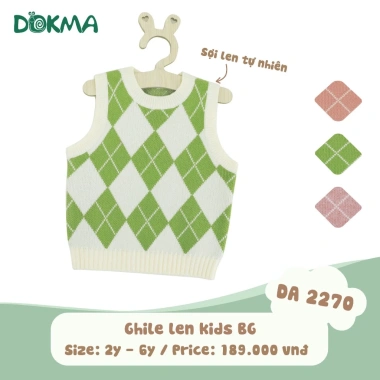 Áo Len Ghile Dệt Kim Sợi Thừng Bé Dokma DA1.642/DA2.270 Giá 189k - Thời Trang 11-22kg