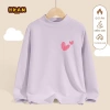 Áo len giữ nhiệt bé gái mùa thu đông trẻ em kháng khuẩn ấm áp in hình trái tim yêu - Giá chỉ 120k 10