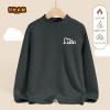 Áo len giữ nhiệt HKAM cho bé trai mùa thu đông, kháng khuẩn siêu ấm áp, in hình trái tim - 120k