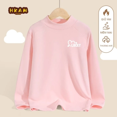 Áo len giữ nhiệt HKAM cho bé trai mùa thu đông, kháng khuẩn siêu ấm áp, in hình trái tim - 120k 8