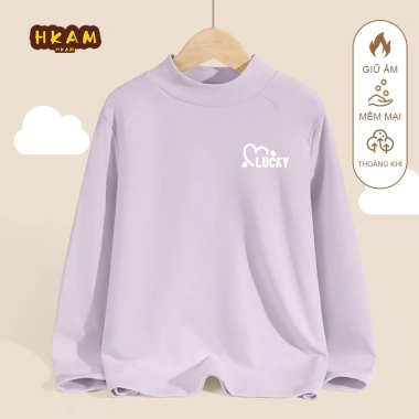 Áo len giữ nhiệt HKAM cho bé trai mùa thu đông, kháng khuẩn siêu ấm áp, in hình trái tim - 120k 10