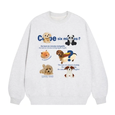 Áo len họa tiết chữ nổ 2.026 - Áo nỉ cổ tròn unisex 380GSM 100% cotton RTOML 119.999₫