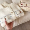 Áo Len Khoác Nữ Thu Đông Hoa Thêu Cổ Tròn Thiết Kế Mới Cảm Giác Dệt Kim 142.560 VND