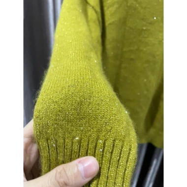 Áo len lông cừu SZ S nhũ bling nhà Diệu Thanh - size M vừa, giá chỉ 450.000đ 4