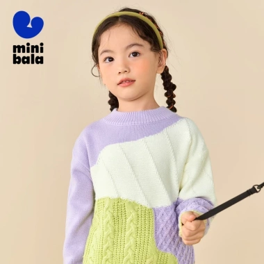 Áo len Minibala mùa đông sành điệu, ấm áp, thoải mái cho bé trai và bé gái, Giá 702.000 VND