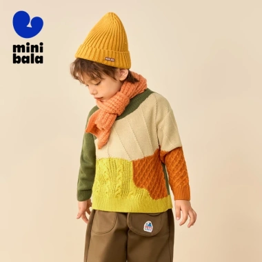 Áo len Minibala mùa đông sành điệu, ấm áp, thoải mái cho bé trai và bé gái, Giá 702.000 VND