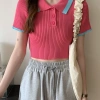 Áo len montoghi mỏng dáng croptop cổ bẻ - Siêu nhẹ, thời trang, giá chỉ 89.700đ 2