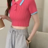 Áo len montoghi mỏng dáng croptop cổ bẻ - Siêu nhẹ, thời trang, giá chỉ 89.700đ 6