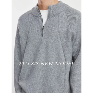Áo Len Nam Cổ Lọ Khóa Kéo Raglan Co Giãn, Len Dày Dặn, Trẻ Trung - Giá 875k