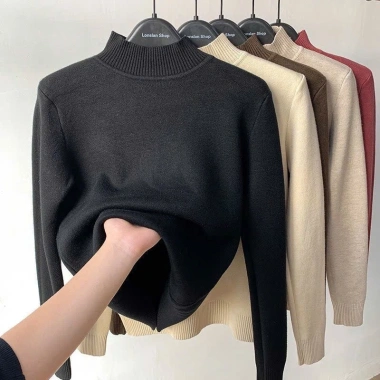 Áo len nam nữ QCCC KUNKUN SP79 lót lông cừu dày dặn, co giãn giữ nhiệt, 189k