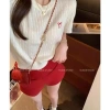 Áo len nữ cộc tay nơ Hàn Quốc trẻ trung năng động KUNKUN SP423 giảm giá 149.000đ 9