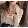 Áo len nữ giữ nhiệt lót lông cừu, cổ 3 phân, dày dặn, thiết kế lượn sóng - Giá chỉ 137.286₫ 5