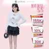 Áo Len Nữ Sang Chảnh La Rosa Cổ Sen Đính Ngọc Dài Tay Loe Nơ Cúc Nổi Bật - Giảm Giá S1.008 349k