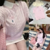 Áo Len Nữ Thêu Ngựa Mềm Mịn Viền Cổ Form Vừa Quảng Châu Cao Cấp Loại 1 - 4 Màu Hot Trend