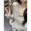 Áo len nữ thu đông dệt kim nhún eo ôm body sexy, quyến rũ KHOSI SP199 giá 139k 7