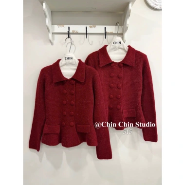 Áo Len Peplum Khuy Bọc Cao Cấp Giá Giảm 510.000đ Ảnh Thật Nữ Tràn Đầy 9