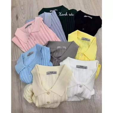 Áo Len Polo Dệt Kim Tay Ngắn PK96 – Giảm còn 260k, Vải mềm, Phong cách hiện đại 6 Áo Len Polo Dệt Kim Tay Ngắn PK96 – Giảm còn 260k, Vải mềm, Phong cách hiện đại 6
