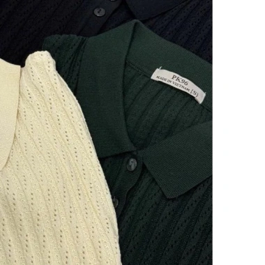 Áo Len Polo Dệt Kim Tay Ngắn PK96 – Giảm còn 260k, Vải mềm, Phong cách hiện đại 13 Áo Len Polo Dệt Kim Tay Ngắn PK96 – Giảm còn 260k, Vải mềm, Phong cách hiện đại 13