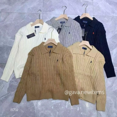 Áo Len Polo Thêu Ngựa Cổ Bẻ ALPTNC - Siêu ấm, Thời trang, Giá 430k giảm giá