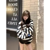 Áo len quây nữ oversize retro màu ngọt ngào, đơn giản, ấm áp thu đông - Giá 91.476₫ 2