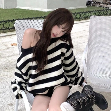 Áo len quây nữ oversize retro màu ngọt ngào, đơn giản, ấm áp thu đông - Giá 91.476₫ 8
