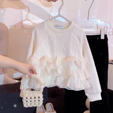 Áo Len Ren Bé Gái - Top Đan Công Chúa Thời Trang, Giá Ưu Đãi 303.070₫ 2