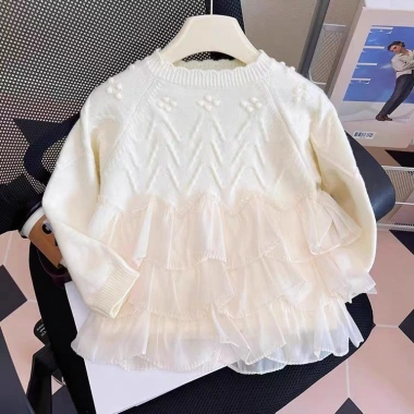 Áo Len Ren Bé Gái - Top Đan Công Chúa Thời Trang, Giá Ưu Đãi 303.070₫ 9
