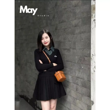 Áo Len Sơ Mi Dài Tay MAY STUDIO HL81 – Phong Cách Hàn Quốc, Dệt Kim, Giá 199k