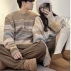 Áo len sọc dạo phố nam nữ Thu Đông - Cổ tròn dệt kim cặp đôi S-3XL giảm còn 361.800 VND 2