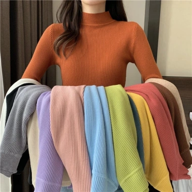 Áo Len Tăm Cổ 3 Phân Tay Dài Dáng Ôm – Dễ Phối Đồ, Phù Hợp Mọi Lứa Tuổi, Giá Chỉ 69.900₫