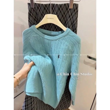Áo Len Thêu Hình Ngựa 2 Màu Xanh Hồng - Sang Trọng, Giá Ưu Đãi 470.000₫ 9
