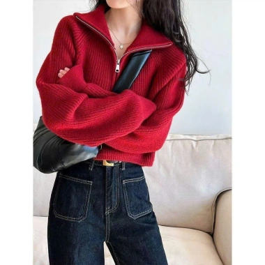 Áo len thu đông croptop cách điệu hottrend QCCC FREESHIP KUNKUN SP365 179k
