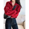 Áo len thu đông croptop hottrend QCCC thiết kế cách điệu, FREESHIP, 179k