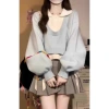 Áo len thu đông set 2 món cổ sơ mi tay bồng KHOSI SP242 - Giá 189.000 VND 7