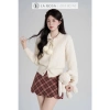 Áo Len Tiểu Thư Vintage La Rosa Cổ Bẻ Quả Lông 3 Màu Giáng Sinh Mặc Tết 585k 4