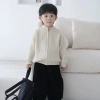 Áo len trẻ em cardigan mùa đông dày dệt kim, dây kéo, thời trang bé trai bé gái