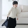 Áo len trẻ em cardigan mùa đông dày dệt kim, dây kéo, thời trang bé trai bé gái 5