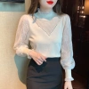 Áo len và áo sơ mi ren nữ dài tay nửa cổ rùa thanh lịch - Giá 262.008đ giảm tới 19% 3